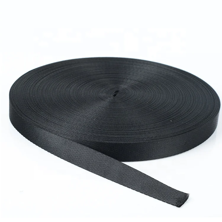 10-50mm Strap Nylon PP Polypropylene Webbing Black PP  Webbing Black