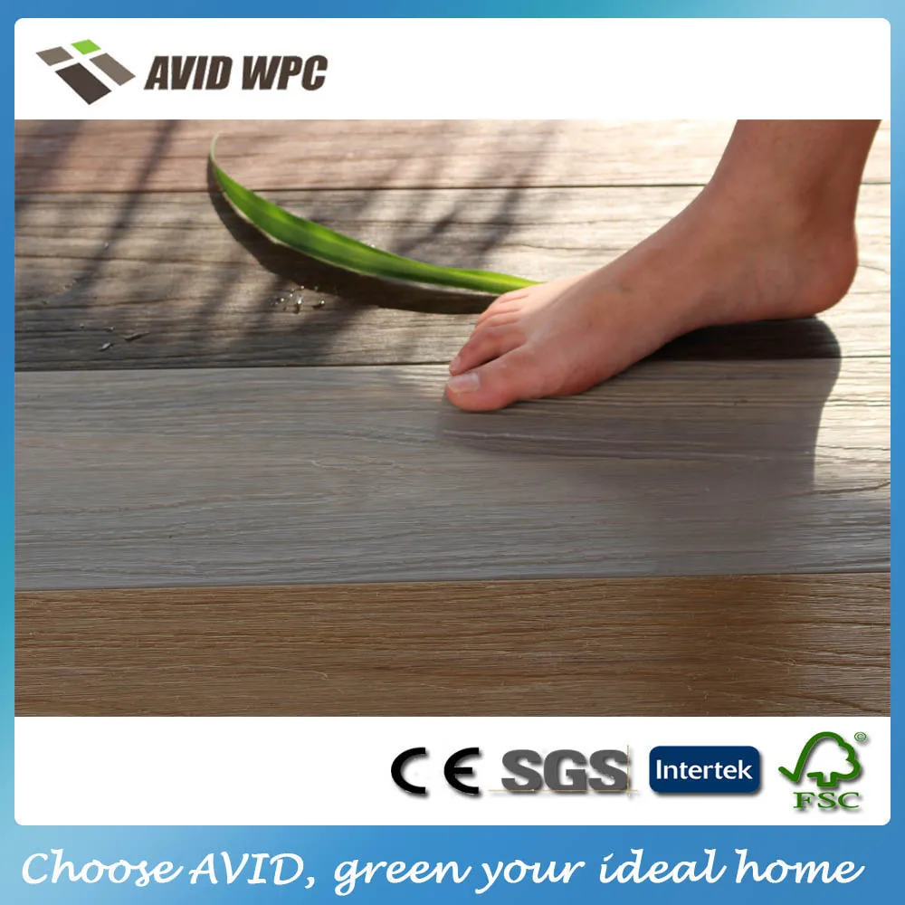 2017 AVID embossed with special wood grain WPC composite deck