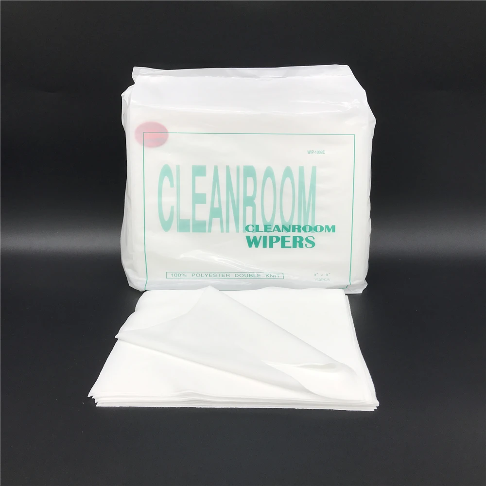 Polyester cloth cleanroom wiper