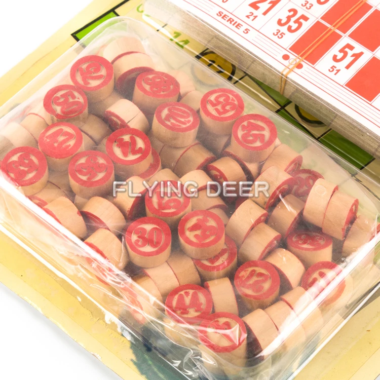 Custom Toy Number Bingo Game With Plastic Card