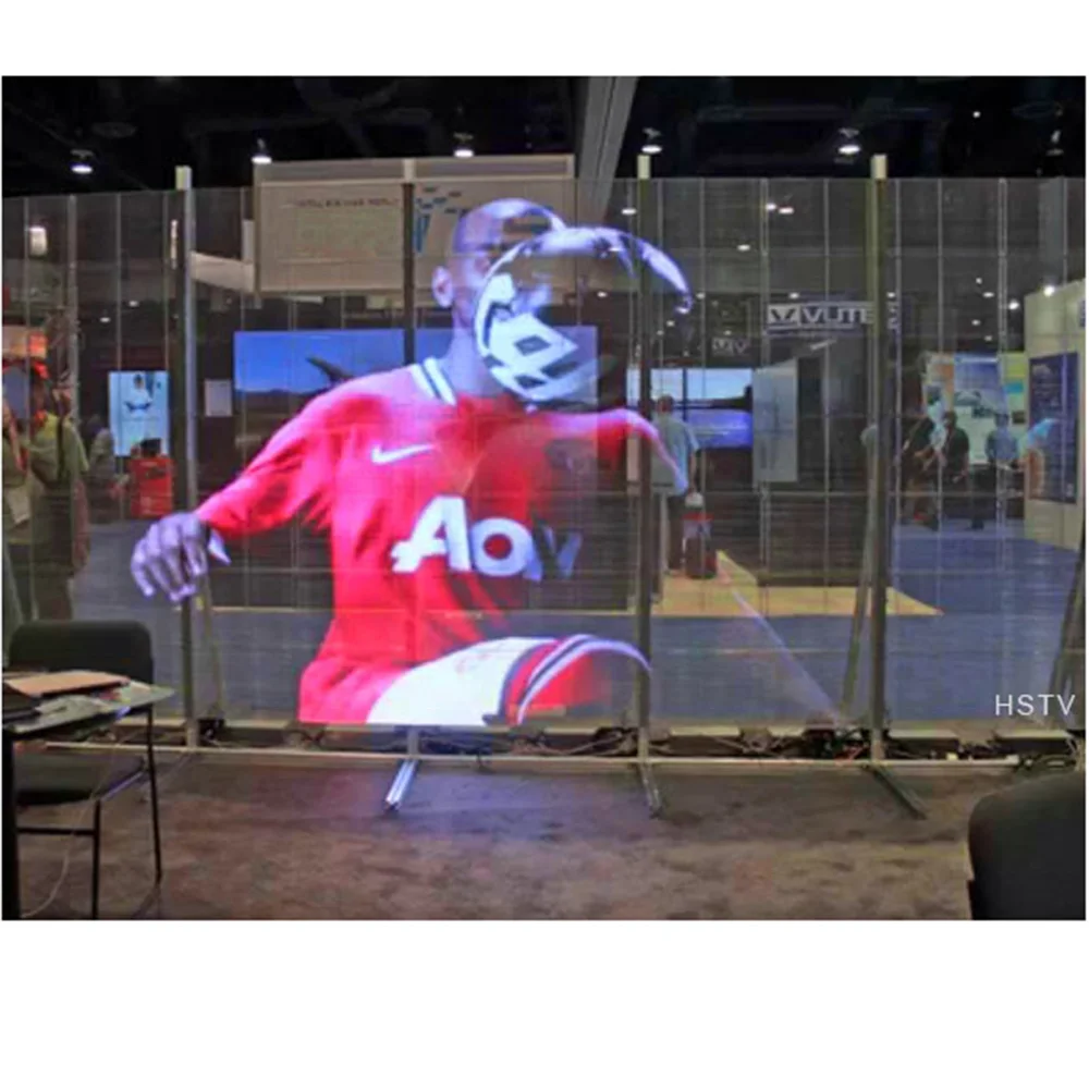 Outdoor P12 P16 Glass Transparent Led Display Screen for shop window Advertising