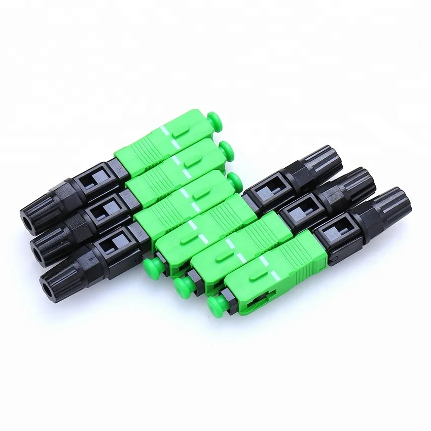 FTTH waterproof fiber optic quick assembly fast connector for SC/APC