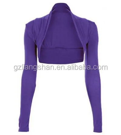 China OEM Factory Wholesale Cheap Womens Long Sleeve Bolero Shrug Sweater Jacket Top