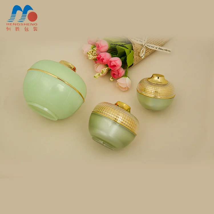 
Hengsheng Manufacture 100g 30g 20g 15g 5g personal beauty skin care cream package Cosmetic round shaped acrylic jar 