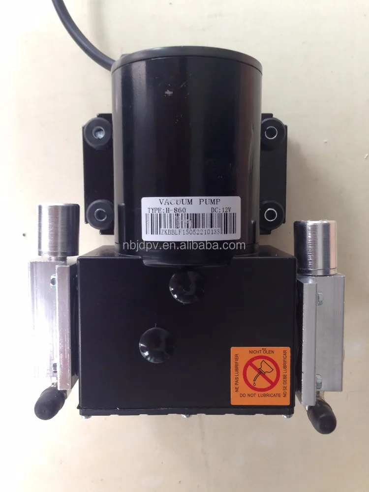 Electric car brake booster system vacuum pump