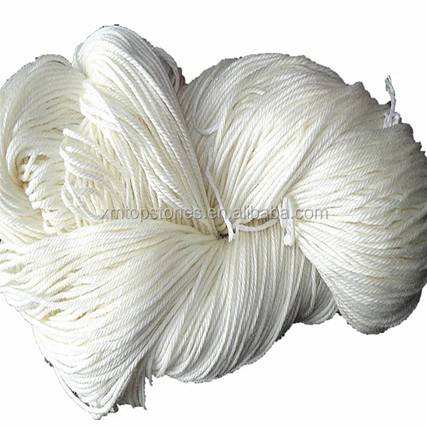 Popular 100% acrylic HB yarn 36nm/2 raw white in hank for sale