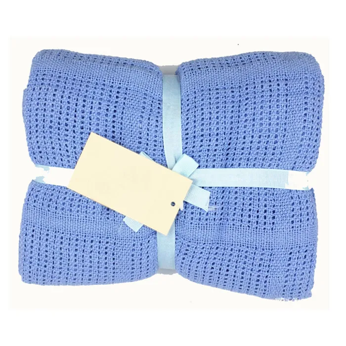 Bamboo Textile blanket Waffle Blanket Factory price Full size/Queen size/King size with logo