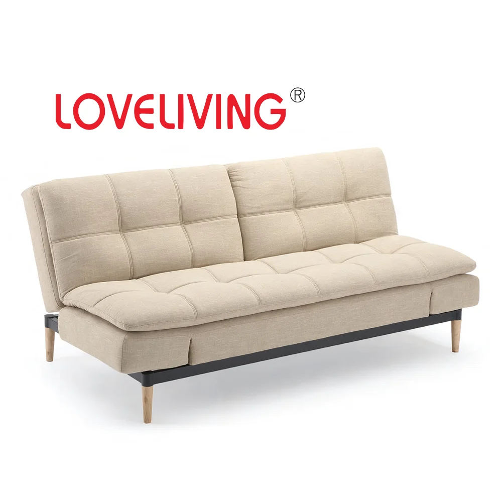
Hot Selling Double Folding Back Fabric Sofa Bed 