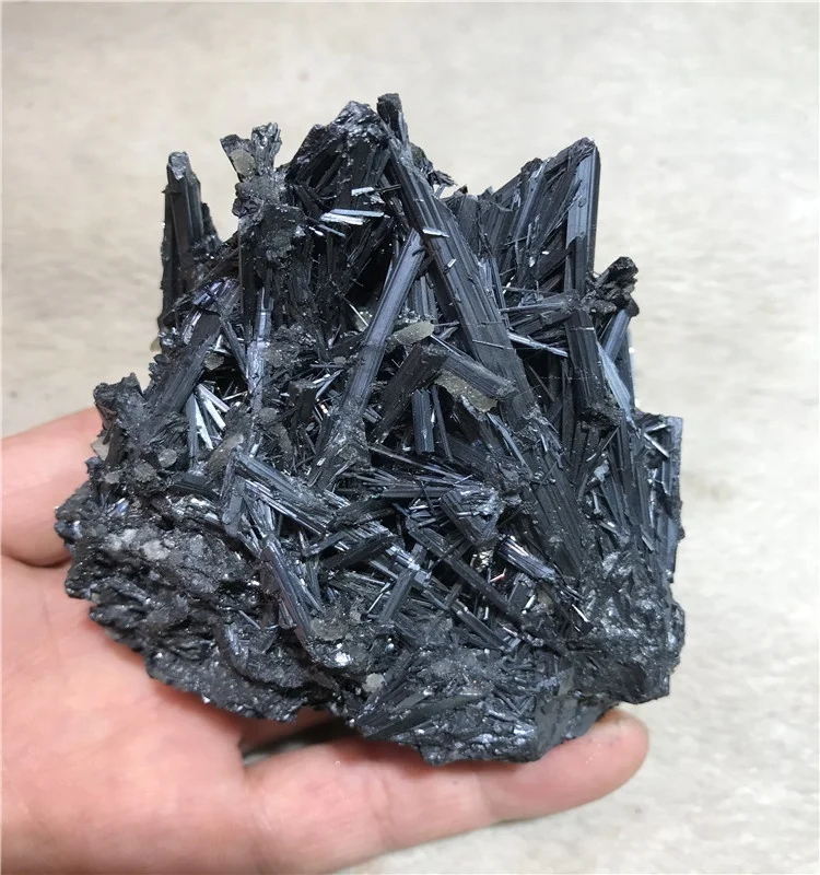 Wholesale Natural rough crystal stone  stibnite ore Mineral Specimen for  decoration