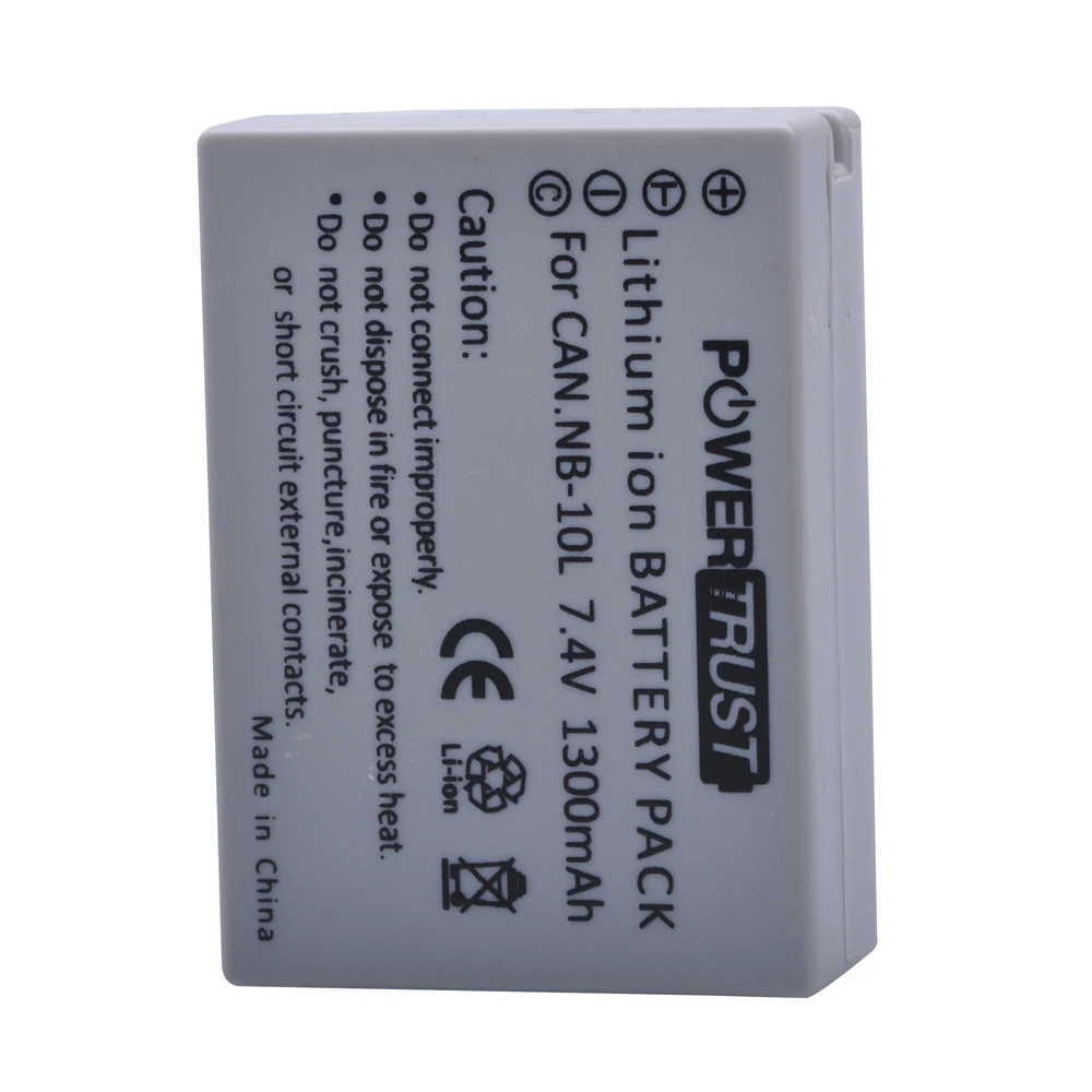 Wholesale 7.4V 1300mAh NB-10L NB10L NB 10L Batteries for Canon G1X G15 G16 SX40HS SX50HS SX60HS SX40 SX50 SX60 HS Bateria