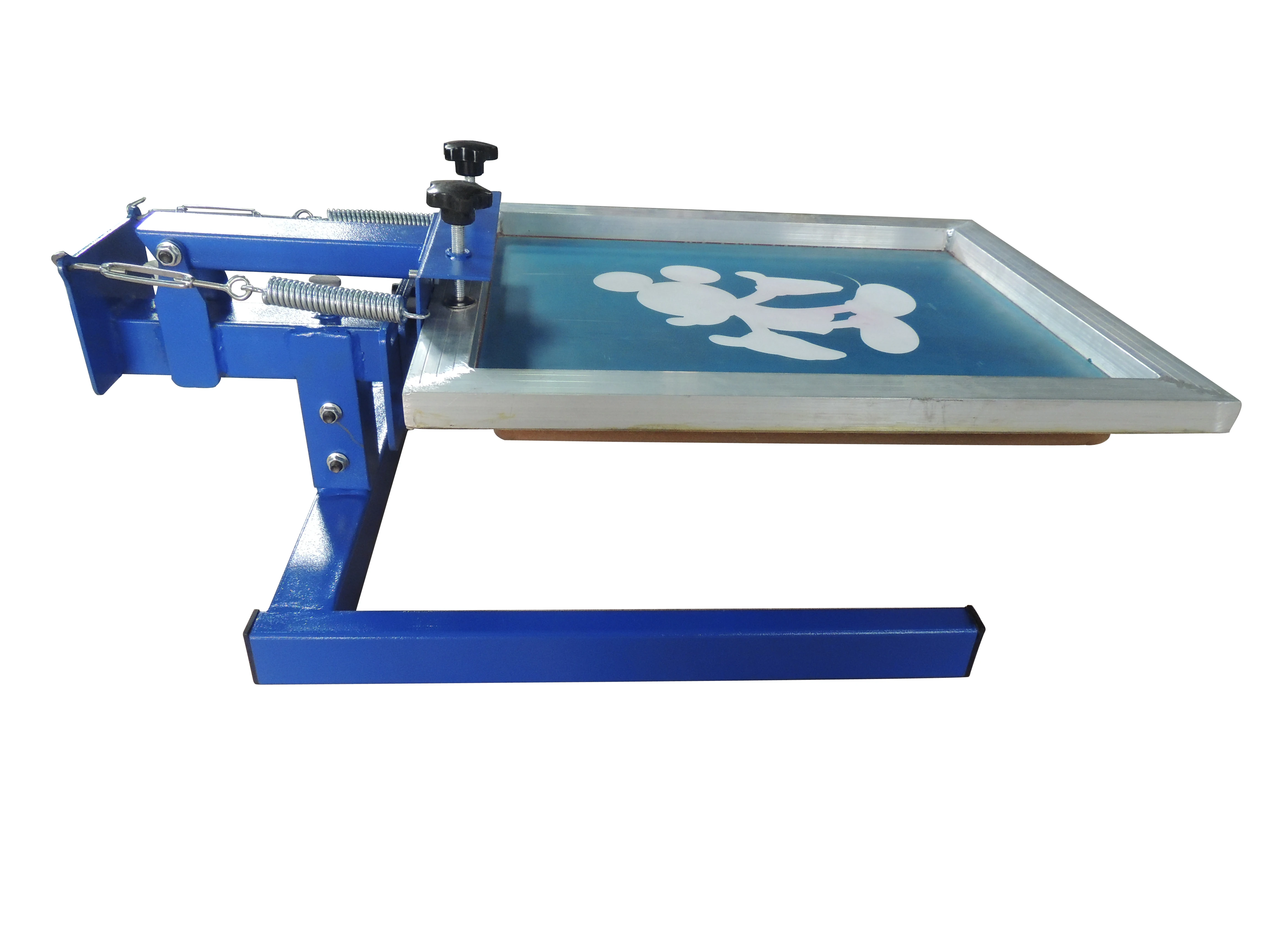 simple 1 color 1 station hand manual screen printer DIY flat surface direct T shirt clothes printing machine