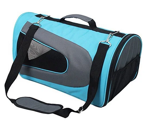 Soft Sided Pet Carrier Comfortable Carrier Adjustable and Foldable Airline Approved Pet Travel Carrier