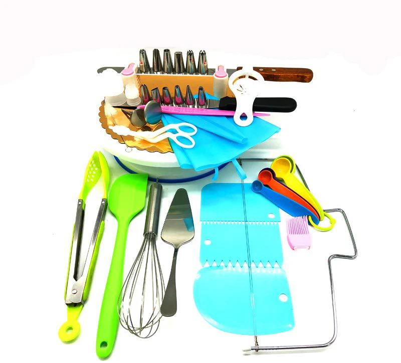 38 шт., детский силиконовый набор для выпечки, скребок для глазирования тортов, теста