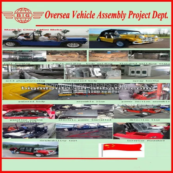 use the most simple way and lowest investment to assemble mini moke jeep car by skd/ckd kits in local