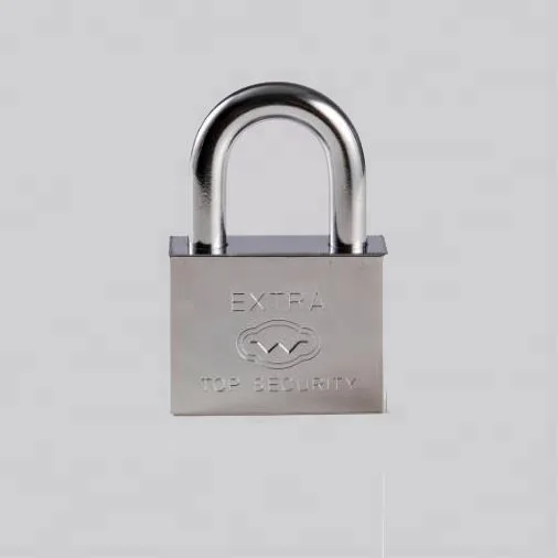 
High quality cheap warehouse furniture chrome plated van square type iron padlock 
