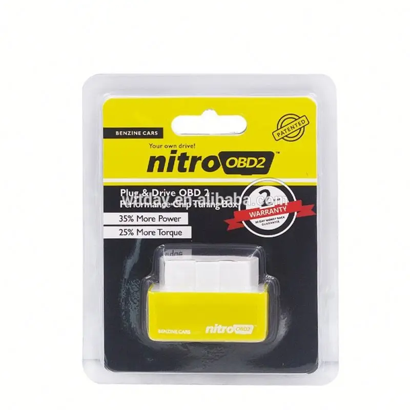 Штепсельная Вилка и привод Eco OBD2/штепсельная вилка и привод Nitro OBD2 чип тюнинг коробка для бензина дизельных автомобилей производительность двигателя желтый-Nitro
