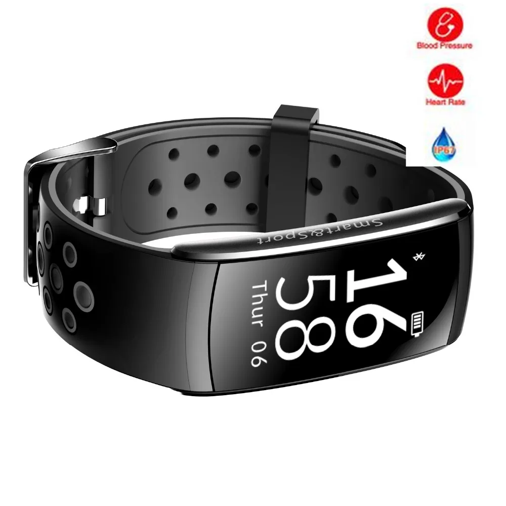 
Q8 Waterproof Smart Band Watch Fitness Tracker Heart Rate Blood Pressure Pedometer 