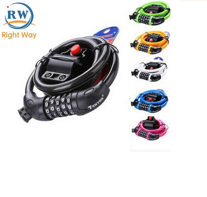 Цифровой замок для велосипеда с паролем из стальной проволоки, 4 шт.