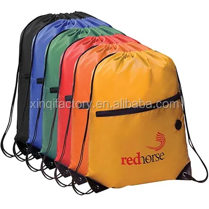 
210D heavy duty earphone polyester drawstring bag 