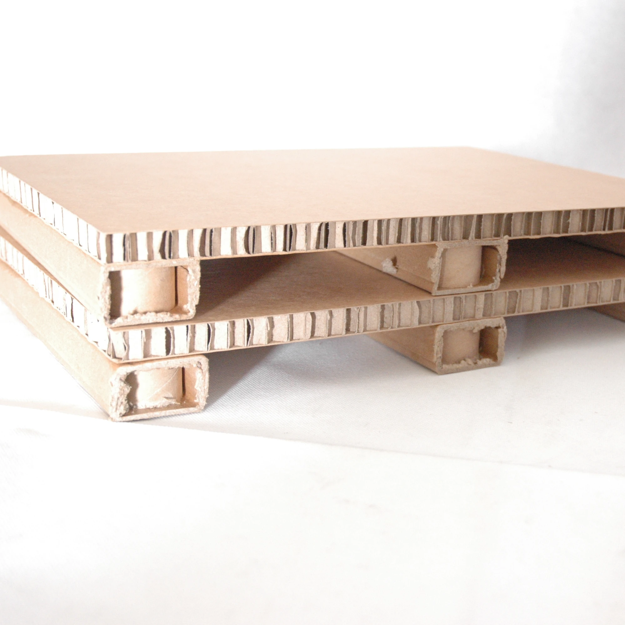 Paper pallet made of recycled paper materials to replace wooden or plywood pallet