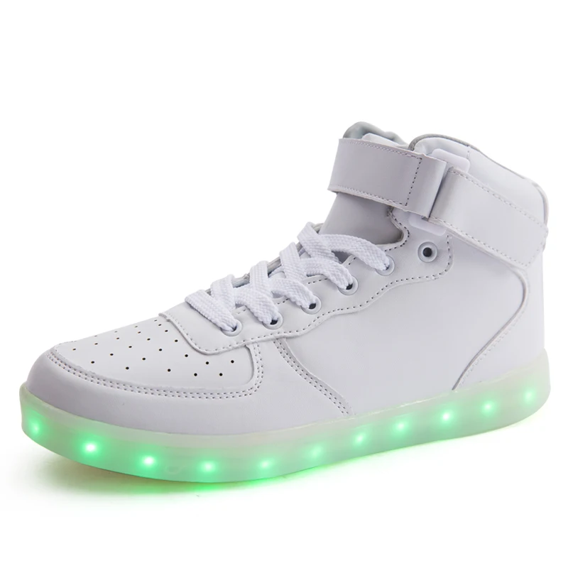 
2017 High Quality fashion LED casual adult light up shoes With led light high heel shoes 