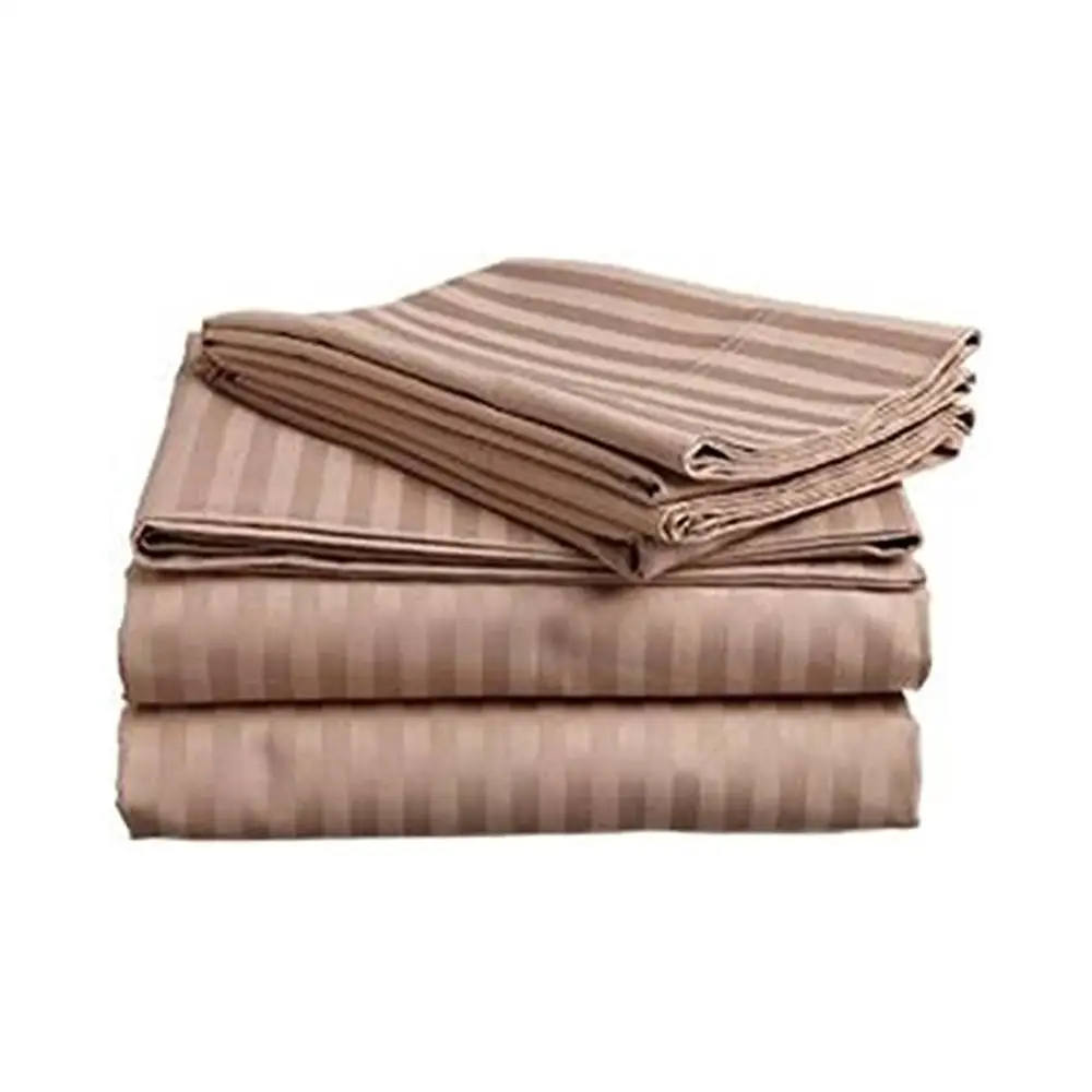 100% Egyptian Cotton Elastic Fabric Bed Sheet Set