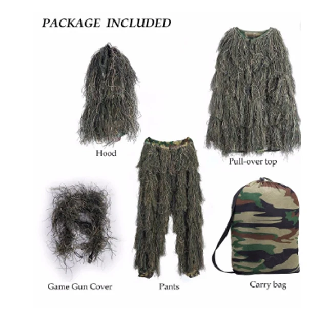 china manufacturer Suit 3D Leafy Hunting Clothing