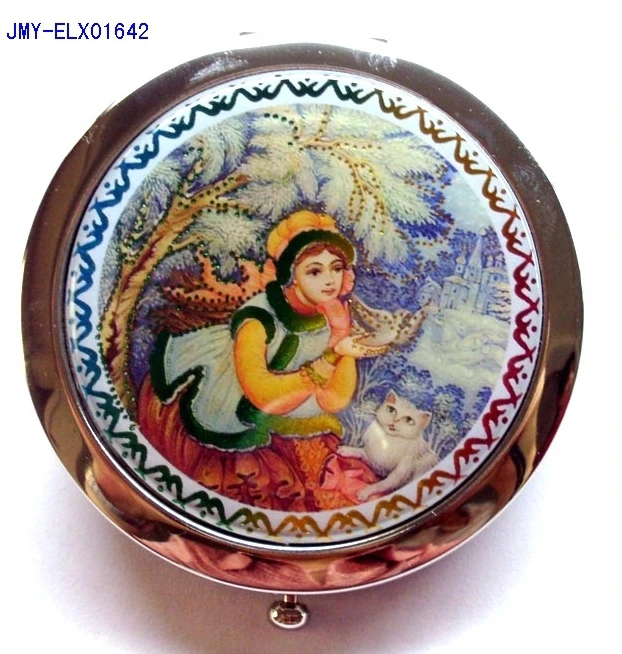 Россия Подарки Довольно кристалл зеркало женщины зеркало леди девушки составляют зеркала