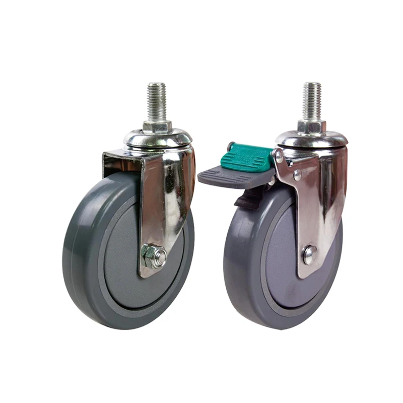 Factory Price 5 6 inch Bearing Polyurethane Wheel Medical Equipment For Stretcher