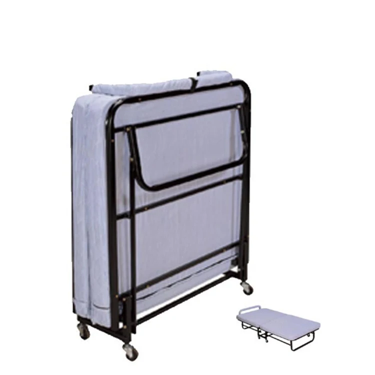 Гостиничная сверхскладная односпальная кровать с матрасом