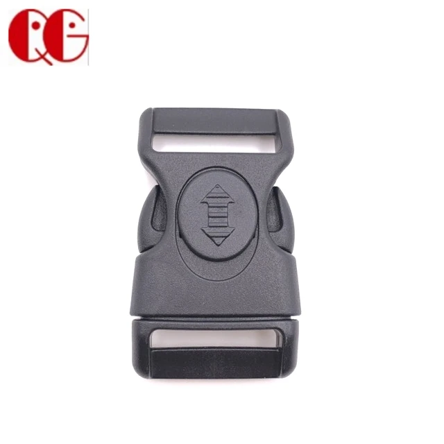 Custom Logo Adjustable Side Quick Release Plastic Lock Buckles I inch 20mm for Backpack Luggage Bags Accessories