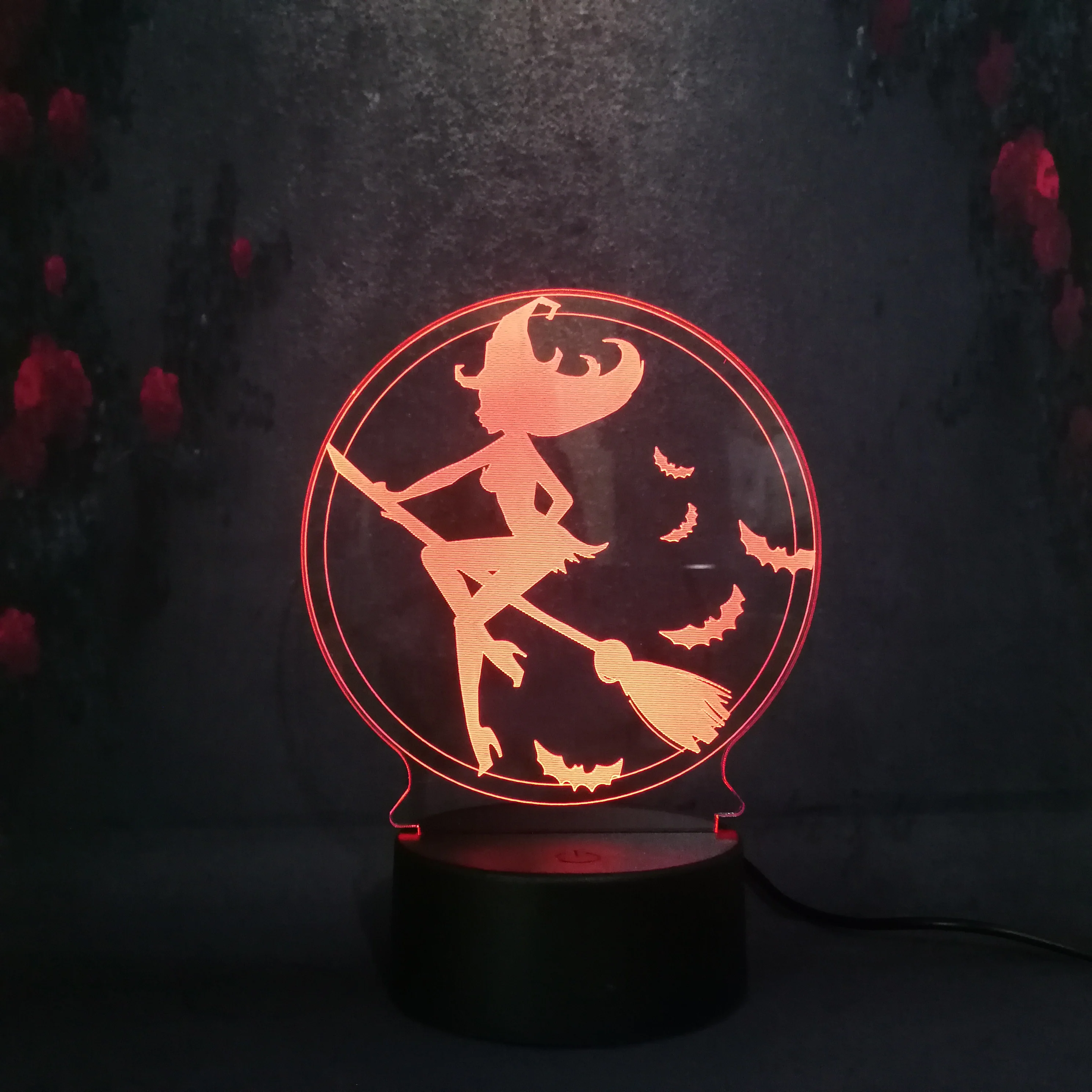 Cartoon Bear baby Sleep on Moon cool shape Lamp 3D USB LED night light children room decor kids good gift christmas festival