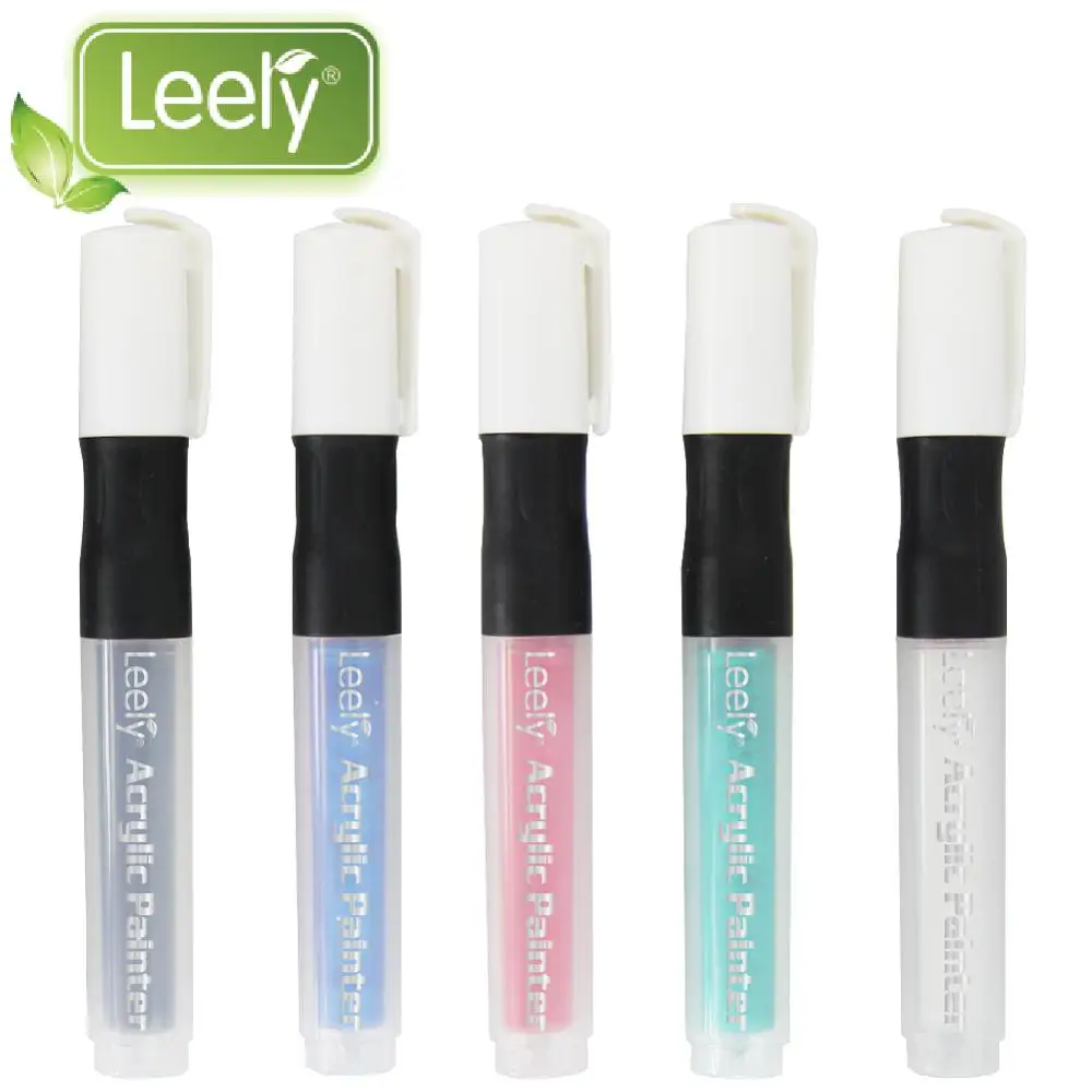 0052W Medium point colored permanent acrylic pens paint markers for graffiti DIY art