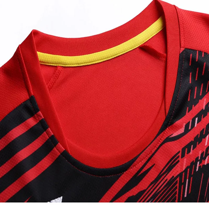 Спортивная профессиональная футболка для настольного тенниса, футболка для бадминтона с сублимационной печатью