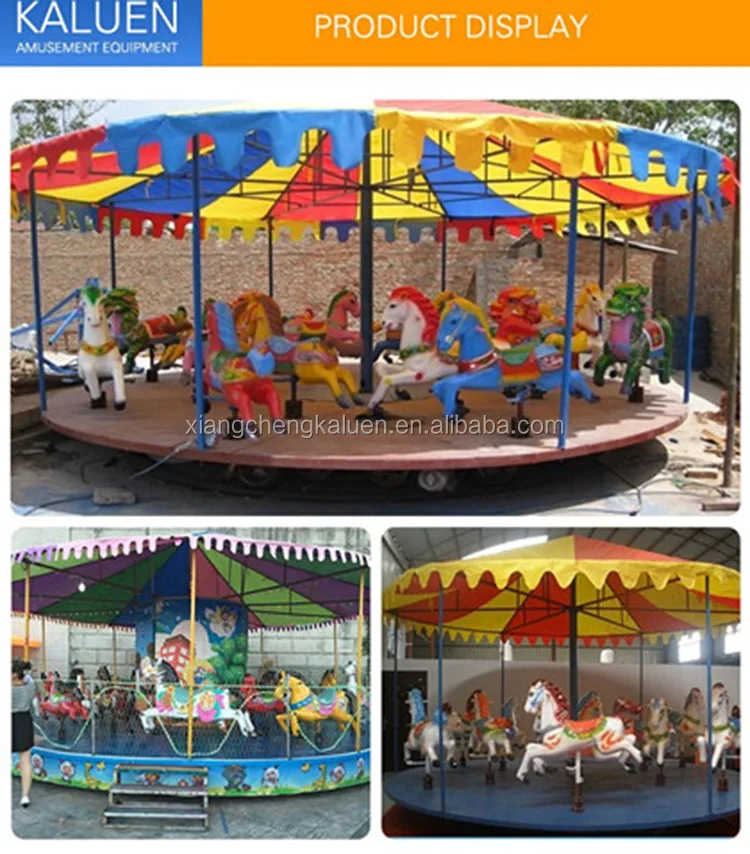 Custom outdoor kids amusement park carousel roof