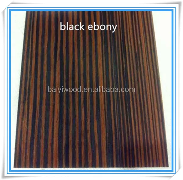 engineered white face veneer ebony wood veneer