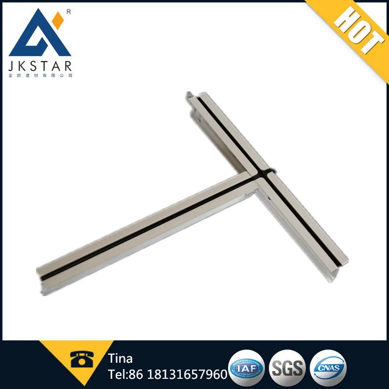 
Flat Suspension Ceiling system T bar Steel ceiling grid 