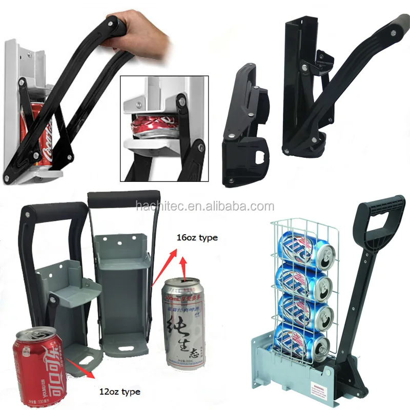 Kitchen 16oz Aluminum Crushes Soda Cans and Beer Cans wall mounted Can Crusher