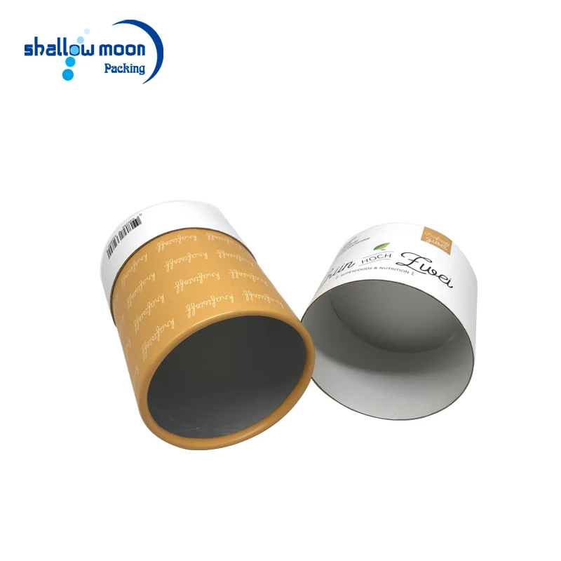 
Custom made eco friendly paper cylinder packaging tube box for tea/herbs/coffee/snacks/food packaging 