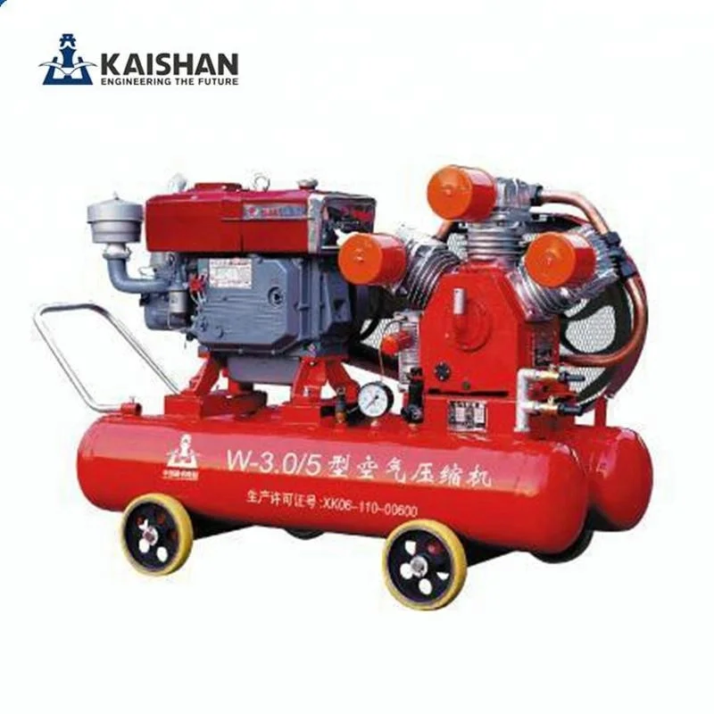 China supplier 20HP diesel engine mining piston air compressors compressor for rock drill