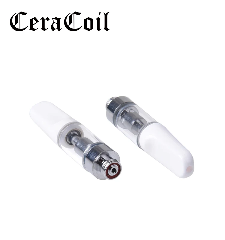 
New innovative products Glass cbd thick oil cartridge 0.5ml rechargeable cbd oil vape pen 