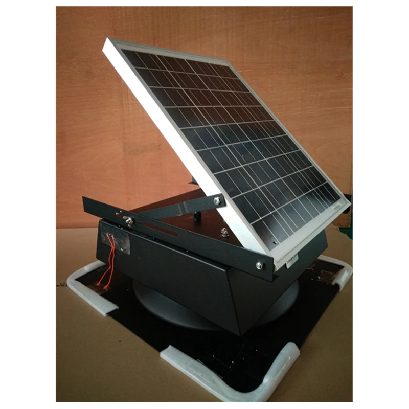 Good Quality 10 inch Solar Attic Fan Roof Mounted Solar Exhaust Fan 12V DC Solar Ventilation Fan