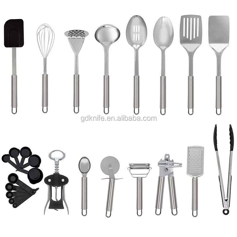 25 шт., набор кухонных инструментов из нержавеющей стали