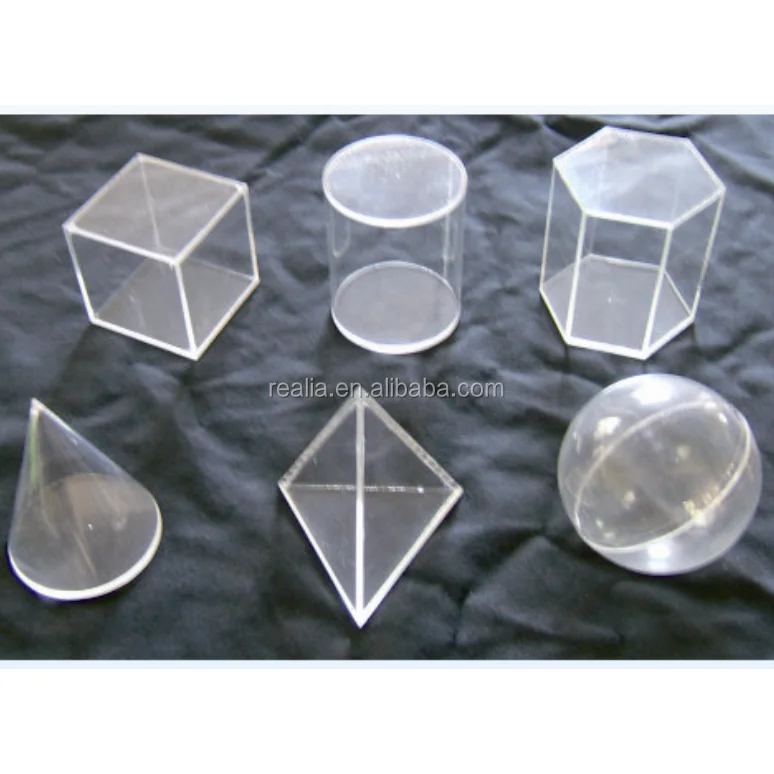 6pcs Solid Acrylic Geometry model set