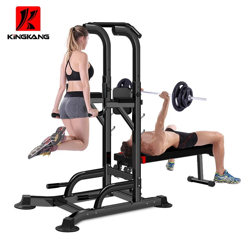 
Power Tower Multi Gym Machine - Adjustable Dip Station & Sit Up 