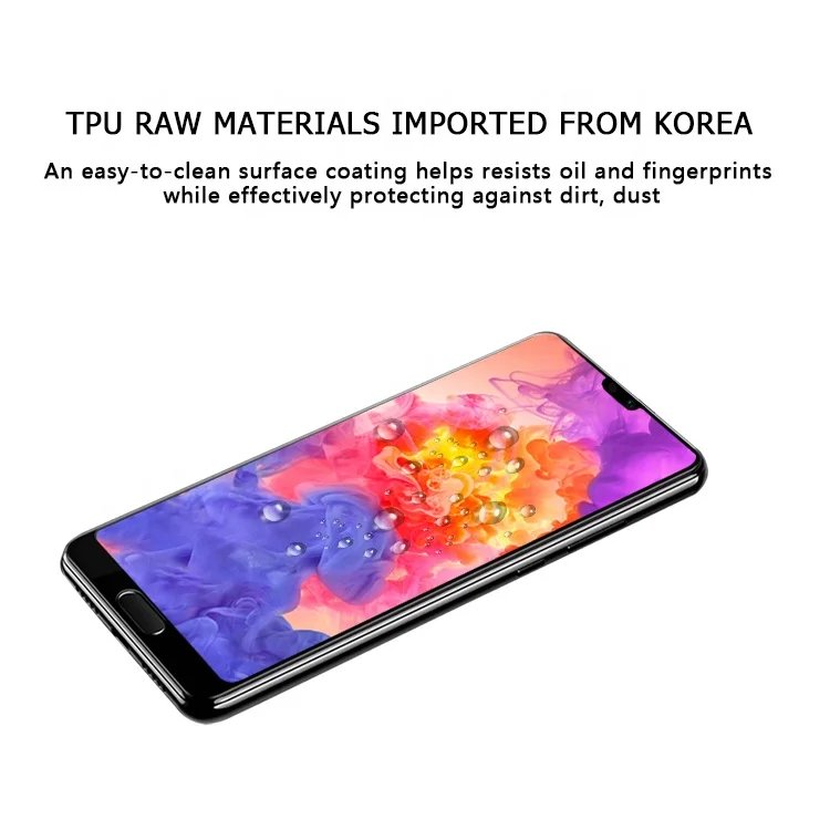 20D Curved Full Cover Screen Protector Soft TPU Protective Film For Huawei P20 Pro