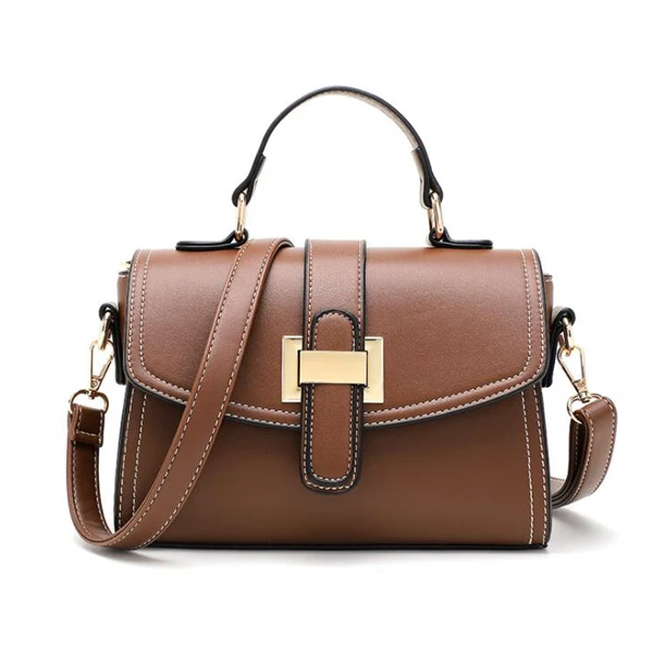 
EM326 High quality pu fashion popular style hand bag with metal hasp women shoulder bags 