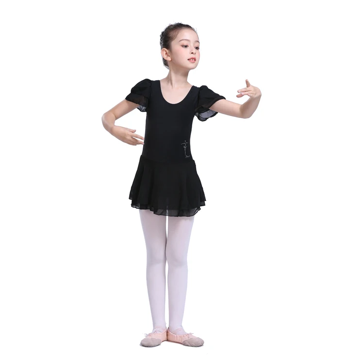 Toddler/Girls Cute Tutu Dress black Leotard for Dance, Gymnastics and Ballet