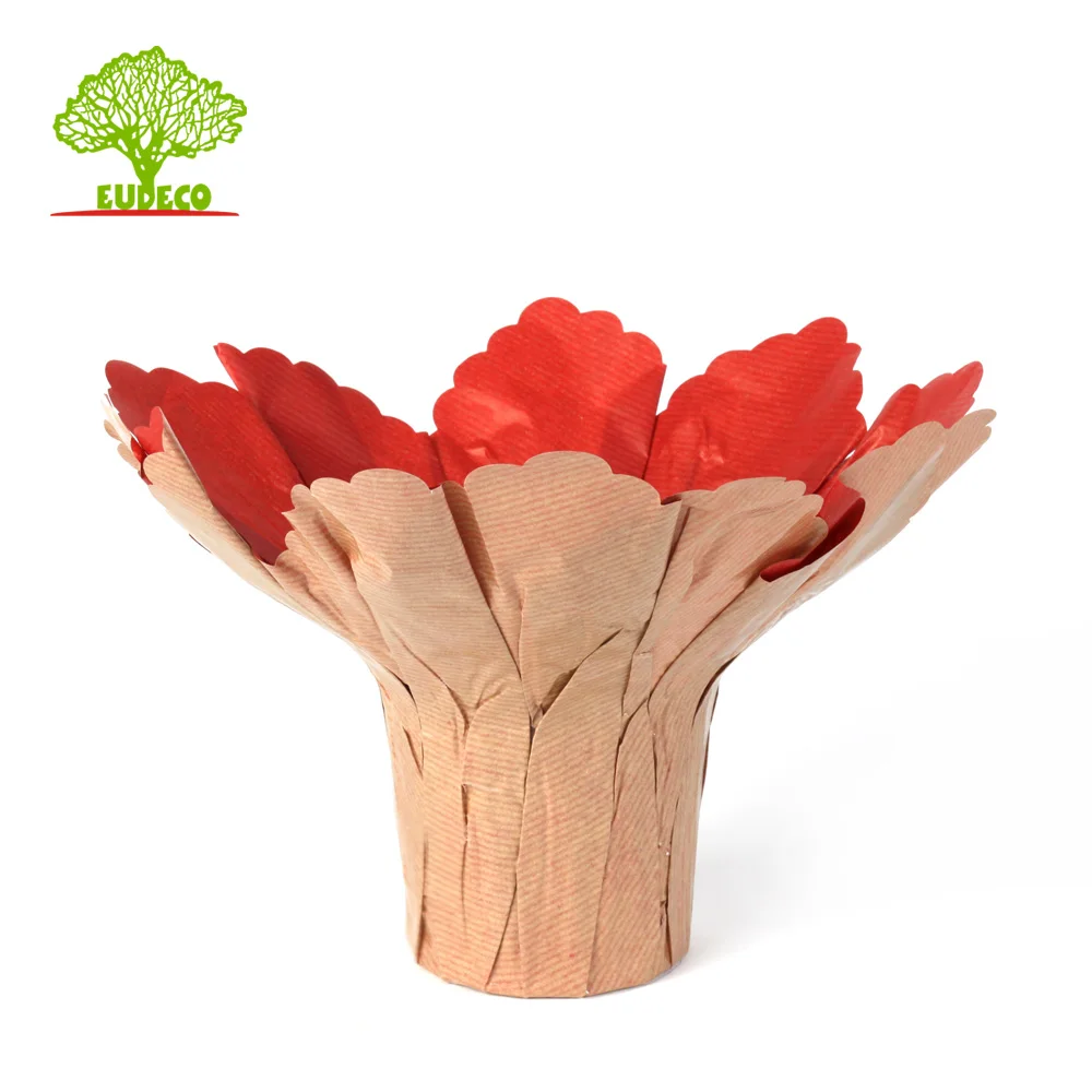 cheap Laminated printed kraft pot covers