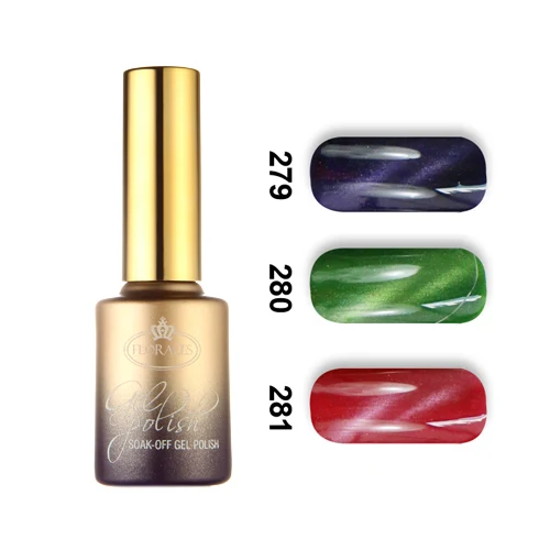 6pcs Florales magnetic cat eye gel polish 15ml with a free magnet stick 36 colors for